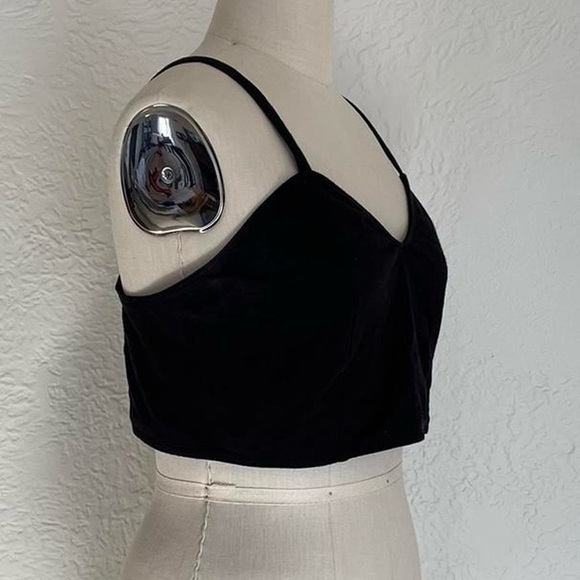 strappy black crop top from Forever 21 Plus - Picture 2 of 5